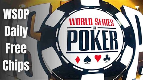 free wsop chips code